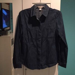 Ann Taylor loft denim shirt